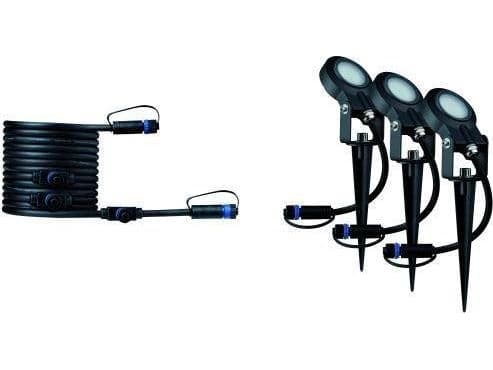 Paulmann Plug & Shine, Markbelysning utomhus, Antracit, Gjuten aluminium, IP67, Trädgård, 6 W Antracit