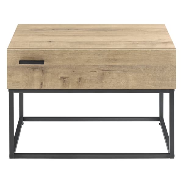 Sidobord Hylte set om 2 metall ekfärg 39x55x40 cm [en.casa]