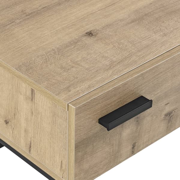 Sidobord Hylte set om 2 metall ekfärg 39x55x40 cm [en.casa]