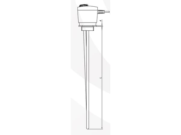 Punainen kattilalämmitin termostaatilla GRBT 2000W 5/4" (R231201003)