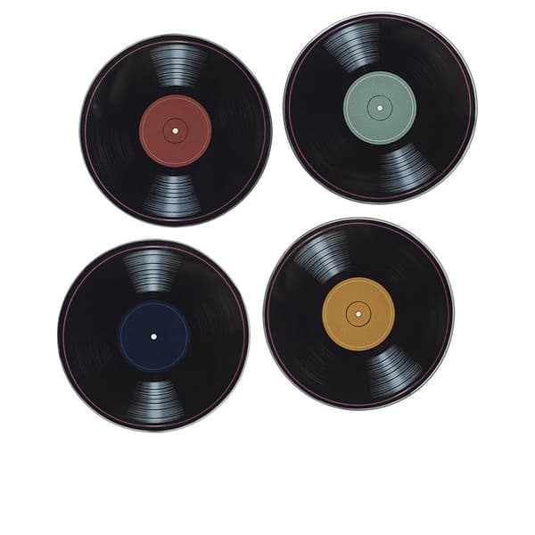 Vinyl COASTER d.10 cm 4 u