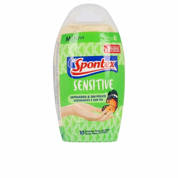 LATEX SENSITIVE powder-free satin gloves size M 10 units