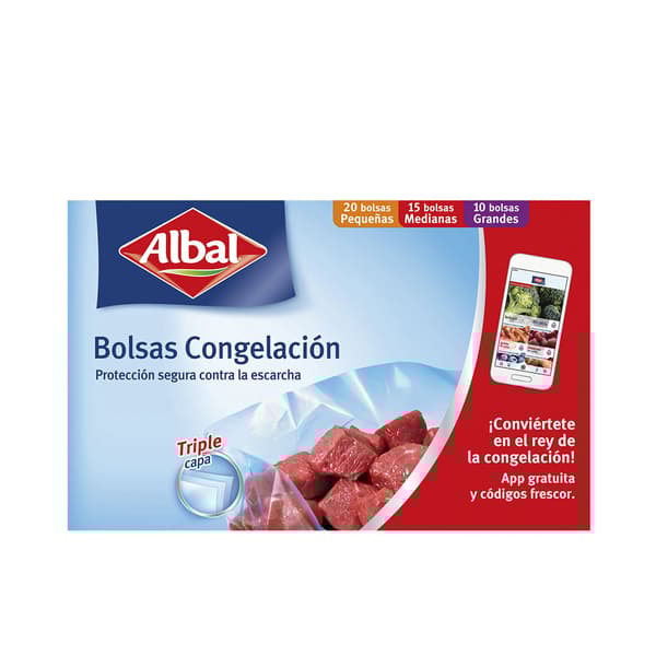 FREEZER BAGS 3 SIZES triple layer 45 u