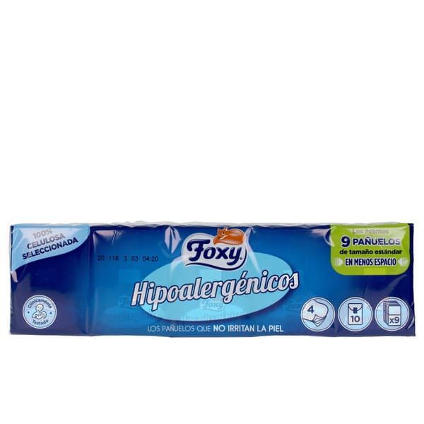 HYPOALLERGENIC handkerchiefs 10 x 9 units