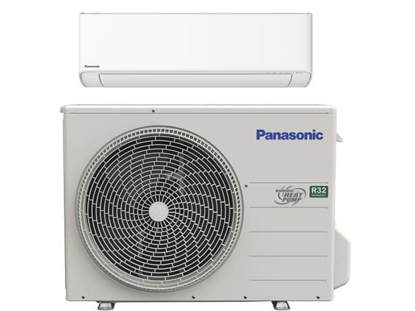 Panasonic Värmepump Split NZ25YKE består av CS-NZ25YKE-1 och CU-NZ25YKE, SCOP 5.00 A++, R32 köldmedium och cloud control.