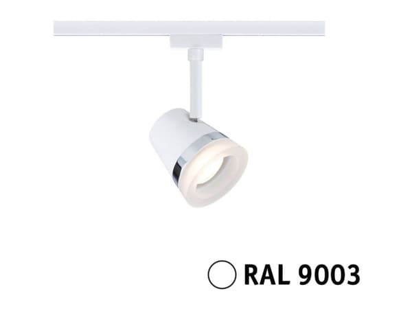 Paulmann Cone Højvolt-skinnesystem-lampe URail GU10 Signalhvid