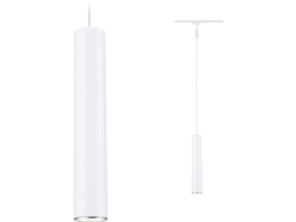 Paulmann Pendelarmatur URail CATALEJO GU10 maks. 10W hvit RAL9003 / metall