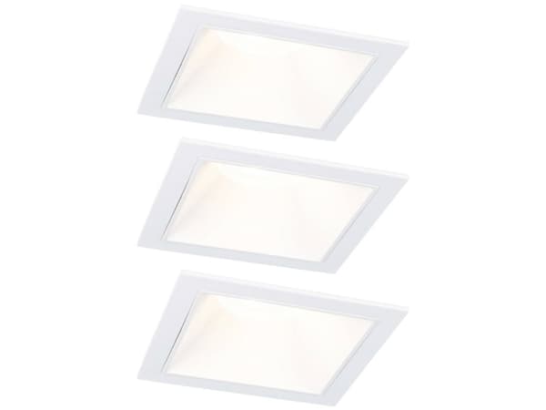 Paulmann EBL COLE SET 3-STEP DIM upotettava valaisin 3x6W 3x470lm 2700K IP44 230V valkoinen / alumiini