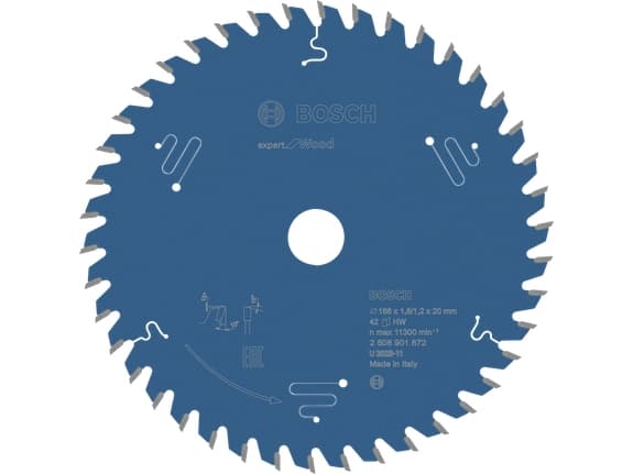 Bosch Expert 2608901872, lehtipuu, havupuu, 16,8 cm, 2 cm, 1,2 mm, 11300 rpm, 1,8 mm