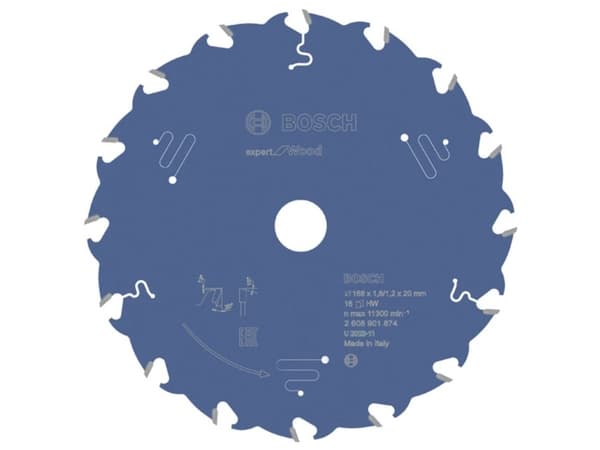 Bosch Accessories 2608901874 2608901874 Rundsavblad Antal tænder (per tomme): 16 1 stk
