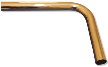 Purus avloppsrör vinklat 32 x 220 x 680 mm utan rosett förkromat ABS