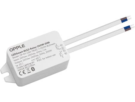 OPPLE Lighting LEDSmart-BLE2-Relay-250W-DIM, Langaton, Bluetooth, Valkoinen, IP20, Polykarbonaatti (PC), II