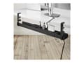 Miniatyrbilde 4 av 5: StarTech.com Under Desk Cable Management Tray, Clamp-on Installation - Kabelstyringsskuff - monterbar under skrivebord - svart - 80 cm
