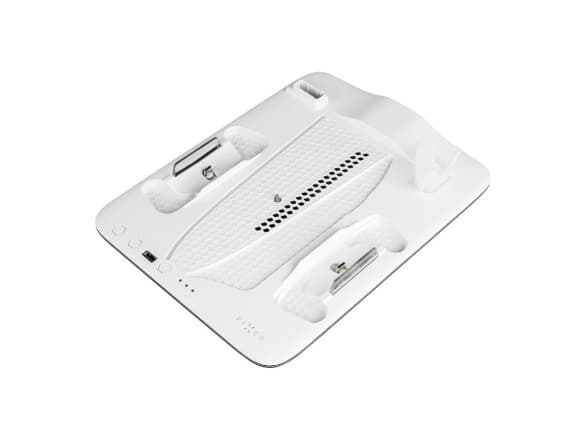 FIXED - Laddningsställ - 3 utdatakontakter (USB, 2 x USB-C) - svart, vit