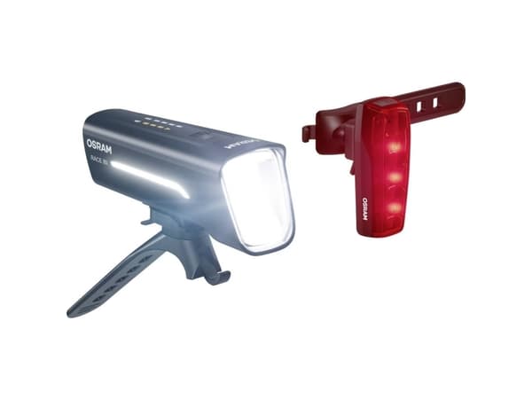OSRAM RACE 80 SET Cykellys sæt LED (RGB) Batteridrevet Sort