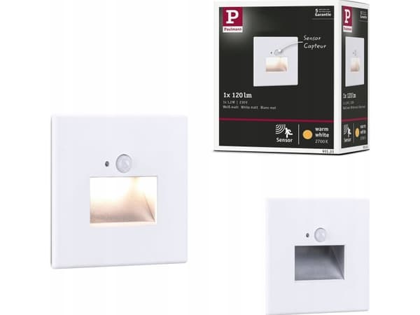 Paulmann 93133 LED-væglampe til indbygning LED (RGB) 1.2 W Hvid