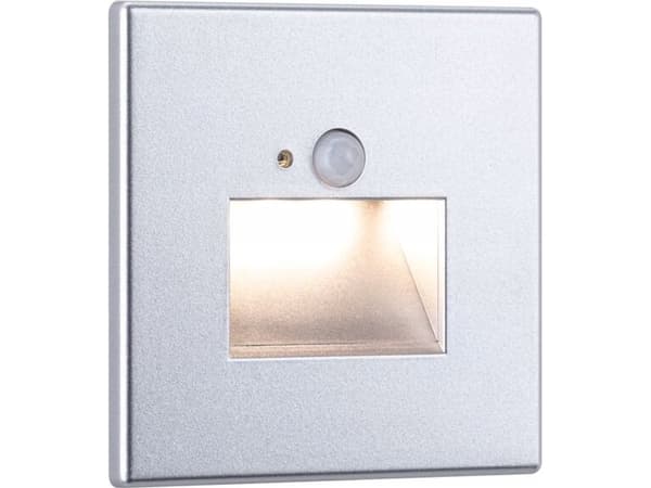 Paulmann trapphusarmatur EDGE LED rörelse- och skymningssensor fyrkant 1x1,2W 120lm 2700K 230V krom / plast