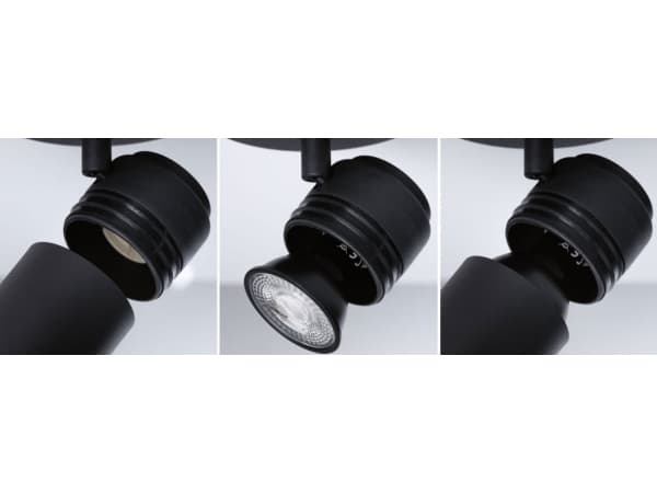 Paulmann Zyli, Nedtryckbar spotlight, GU10, 1 lampor, 230 V, Svart