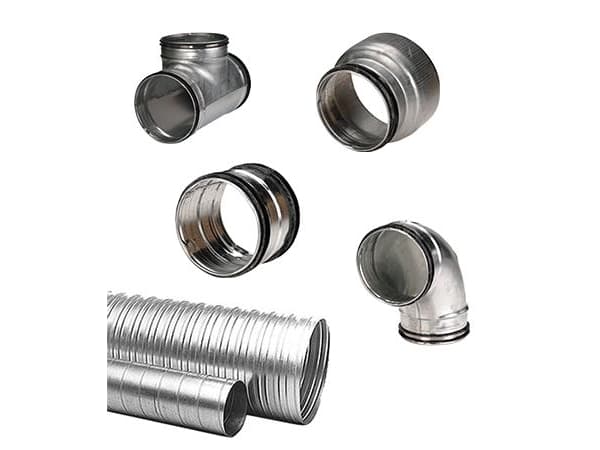 LINDAB Putkipaketti 12 100-150 m² taloihin 2 m putkilla ja muotokappaleilla max. ø 125 mm. Voidaan yhdistää esimerkiksi venttiilipaketteihin 1, 2, 3,