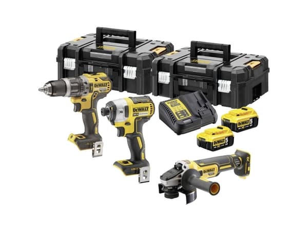 DEWALT  COMBO 18V DCK384P2T (DCD796+DCF887+DCG405) 2x5,0Ah