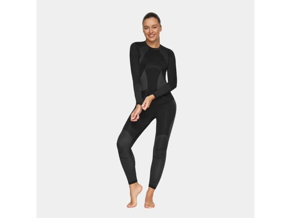 Women's thermoactive underwear Alpinus Active Base Layer Set black-grey GT43253