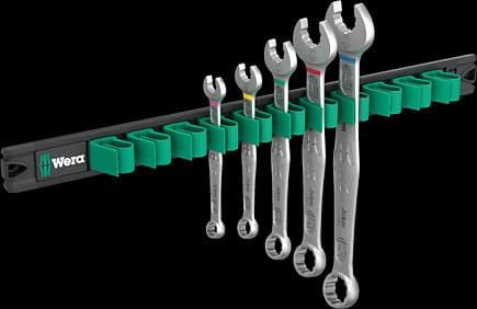 Wera 05020234001, 8,10,13,17,19 mm, Svart, Rostfritt stål, Tjeckien, 380 mm, 160 mm, 45 mm