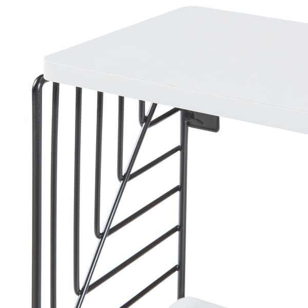 Vägghylla Moss 39x18x23 cm metall [en.casa]