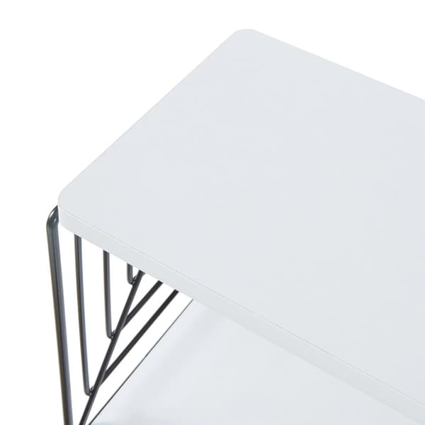 Vägghylla Moss 39x18x23 cm metall [en.casa]