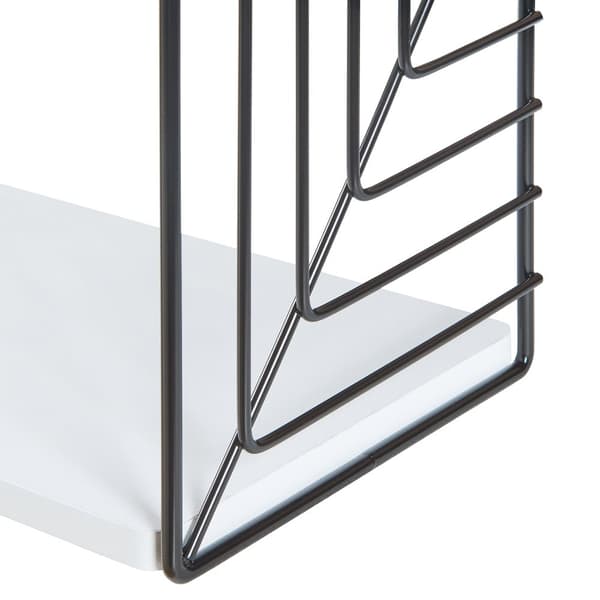 Vägghylla Moss 39x18x23 cm metall [en.casa]