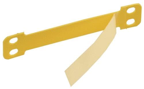 BRADY Laminaattipalkit keltainen merkintäkenttä 55x15 mm, yhteensä 103x15 mm1 pakkaus 100 kpl