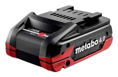 Metabo 624974000, Batteri, LiHD (Lithium-Ion High Density), 4 Ah, 18 V, Metabo, Svart, Röd