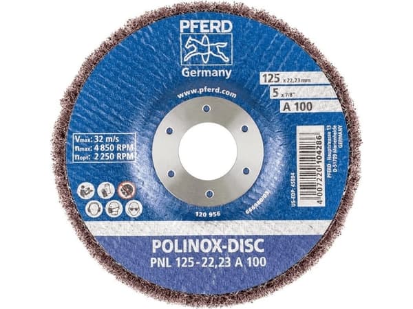 PFERD 44692261, 4850 RPM, 2,22 cm, 12,5 cm, 20 mm, 100 g, 5 kpl
