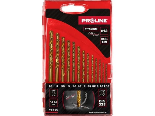 Pro-Line metallborr HSSTIN DIN338 SZLIF.13SZT(1,5-6,5MM)PROLINE
