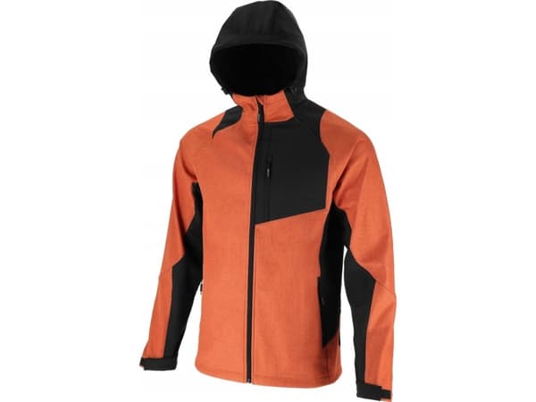 Kurtka męska PRO Kurtka softshell z kapt. ceglasto-czarna, "s", ce, lahti