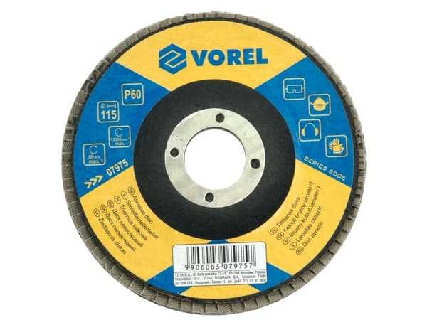 Vorel klaffhjul P-60 125x22mm (07985)