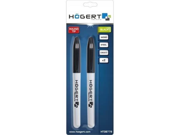 Högert Technik HOGERT MARKERY PERMANENTNE sort 2szt.
