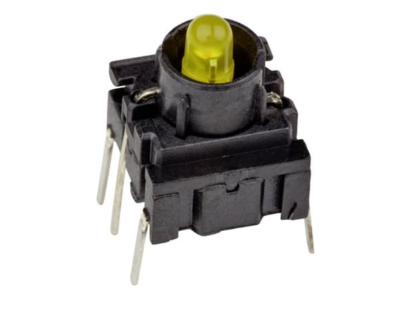 MEC 3FTH940 Multimec 3F-sarjan kytkin 24 V 50 mA Painonappi Keltainen (L x S x K) 10 x 10 x 10,40 mm IP67 1 kpl
