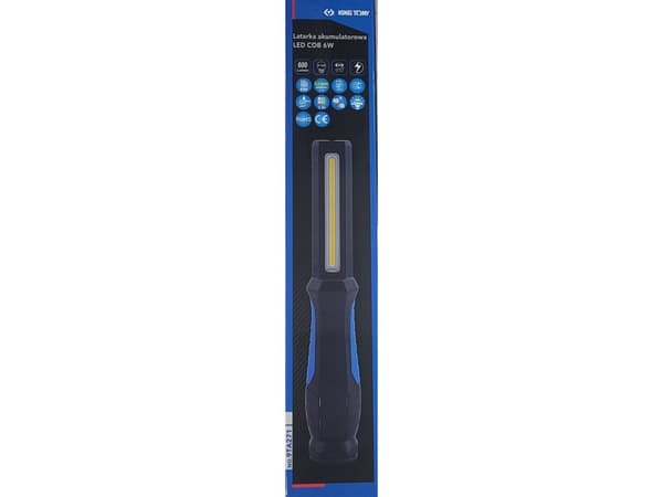 King Tony Lommelykt KING TONY OPPLADBAR LED COB 6W LOMMELYKT