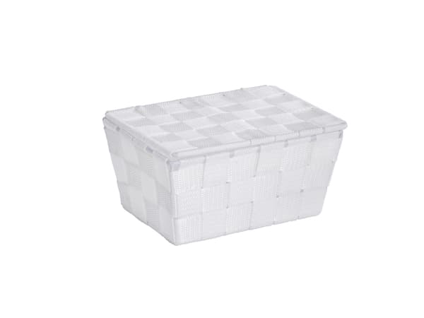 WENKO 22077100, Förvaringskorg, Vit, Rektangulär, Polyuretan (PU), Polyvinylklorid (PVC), Monokromatiskt, inomhus