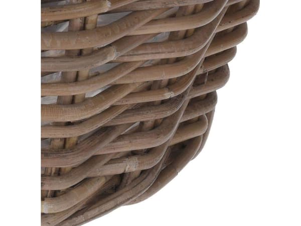 Kubu RATTAN kurv blomsterpotte dekke kurv for blomster planter blomsterpotte 40x18 cm