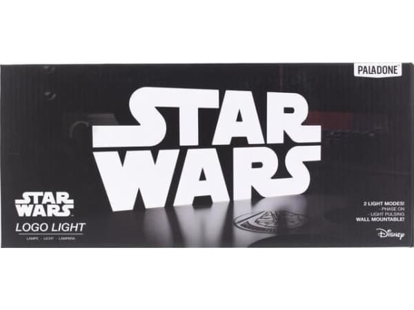 Paladone Star Wars Logo Light, Kytkettävä yövalo, Musta, Valkoinen, Universaali, Kiina, 285 mm, 260 g