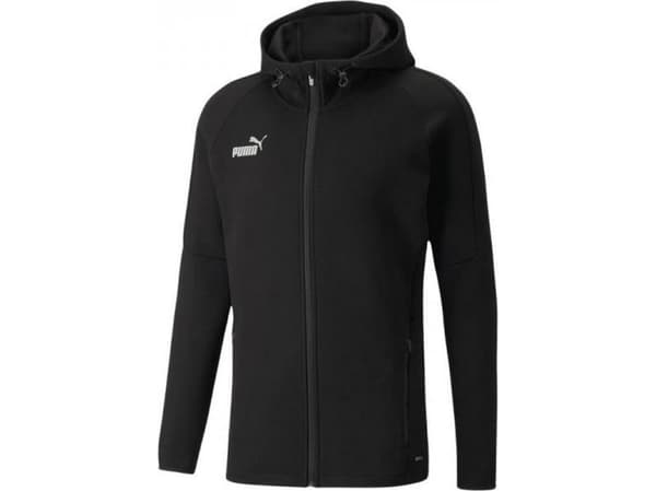 Men's sweatshirt Puma teamFINAL Casuals Hooded Jkt black 657383 03