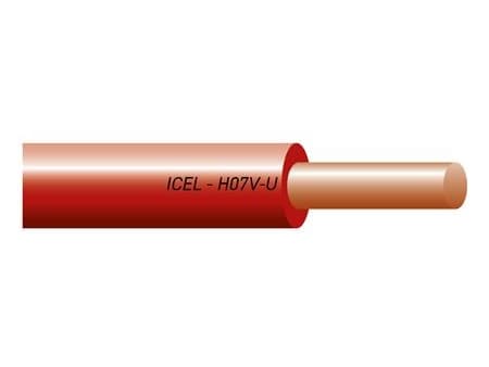 Installationsledning, pvc1x2,5 mm² PVL brun 450/750Vring, kabeldiameter 3,9 mm - (100 meter)