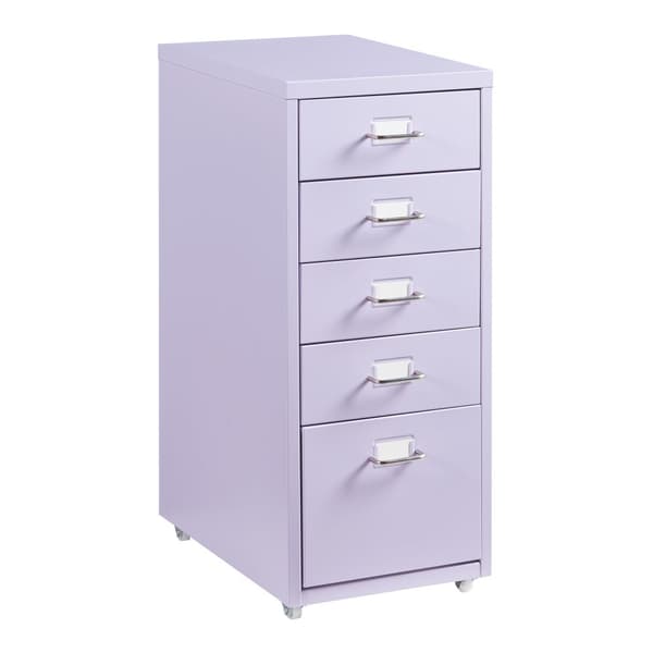 Dokumentskåp Kökar 69x28x41 cm stål lila [en.casa]