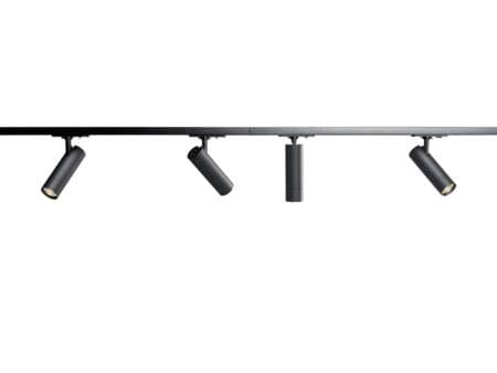 Optic Track XXS Kit 1-vaihe 36° Musta, 2700K/3000K, 5.4W, 380-390lm, Ra90, Kallistettava 90°, Käännettävä 350°, IP20. 1-vaiheinen vaihehimmennin