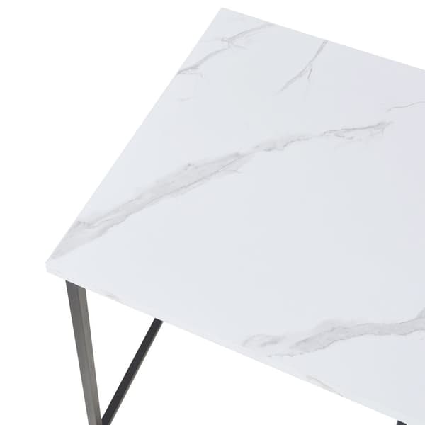 Satsbord Trollhättan set om 3 marmormönster metall [en.casa]