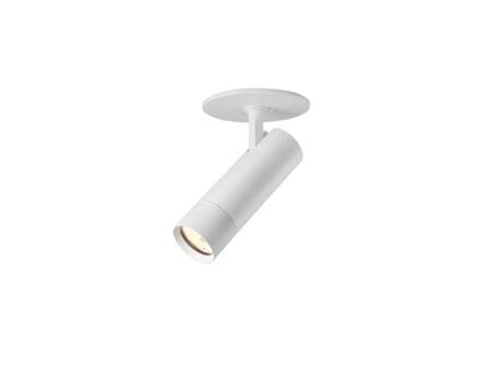 Optic Spot XXS 36° Vit, 2700K/3000K, 5,4W, 380-390lm, Ra90, Justerbar 90°/350°, Med försänkt infästning för 70-85mm hålborrning
