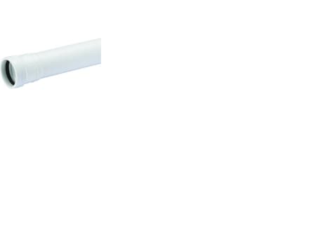 Wafix PP-avloppsrör med hylsa 50 x 1000 mm vit