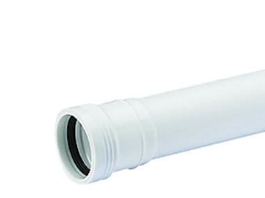 Wafix PP-avloppsrör med hylsa 50 x 1000 mm vit
