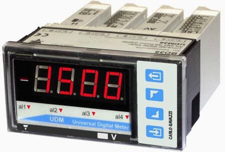 UDM35 digital tavleinstrument modulopbygget (48x96mm) UDM35 Displaymodul rød
